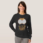 T-shirt Corgi Chien Parle Au Fluff (Devant entier)