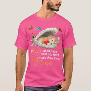T-shirt Corgi Chien Paw Love Loss of Dog Beautiful Animal
