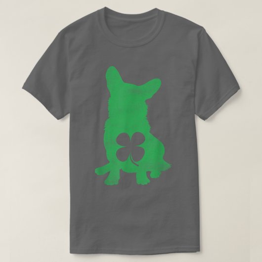 T-shirt Corgi Chien Shamrock St  (Design devant)