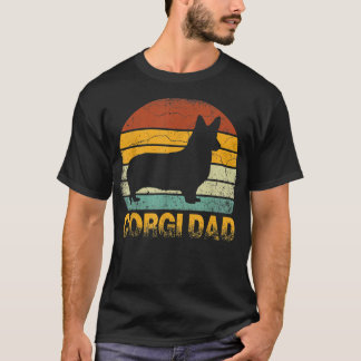 T-shirt Corgi Chien Vintage Cavalier Papa