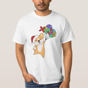 T-shirt Corgi Christmas Snow Winter Animals Corgis