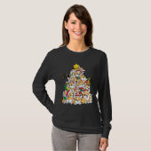 T-shirt Corgi Christmas Tree Chien Père Noël Joyeux Corgma (Devant entier)