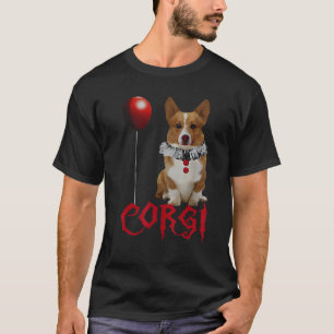T-shirt Corgi Clown Chien Mignon Fourrure Animal en Ballon