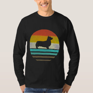 T-shirt Corgi Corgi Chien Retro Vintage S Silh
