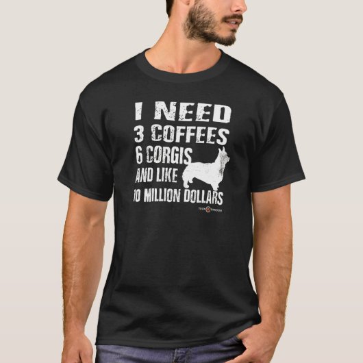 T-shirt Corgi Corgi inestimable (Devant)