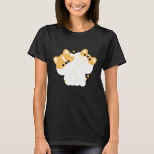 T-shirt Corgi Couple