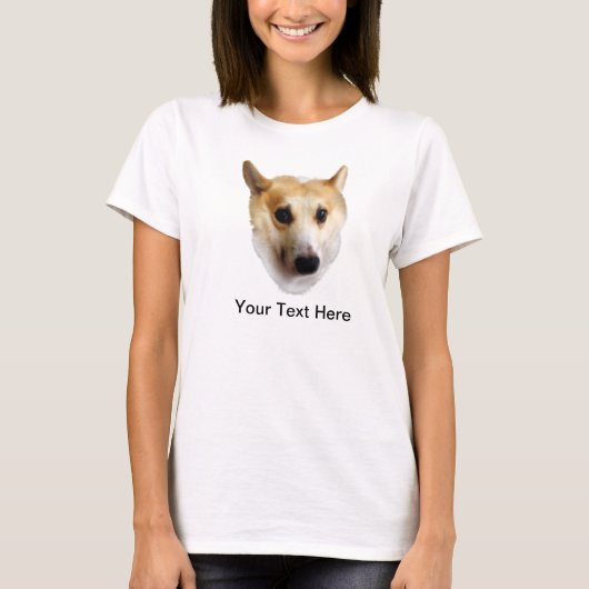 T-shirt Corgi curieux (Devant)