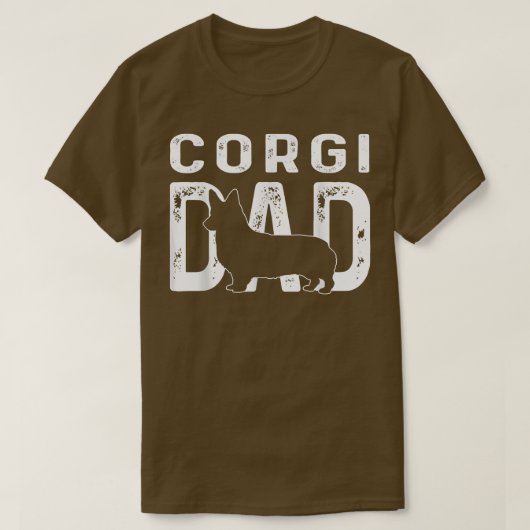 T-shirt Corgi Dad Funny Dog Owner Dog Lover Corgi  (Design devant)