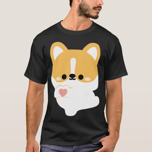 T-shirt Corgi d'amour (Devant)