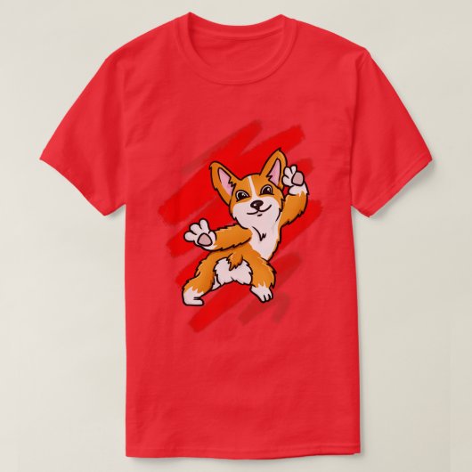 T-shirt Corgi Dancing (Design devant)