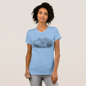 T-shirt Corgi dans le tee - shirt d'herbe (Devant entier)