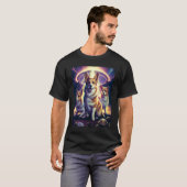 T-shirt Corgi dans l'espace avec des donuts Mignons garçon (Devant entier)