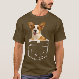 T-shirt Corgi Dans Pocket Corgi Amoureux des chiens