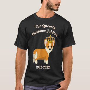 T-shirt Corgi de jubilé Queen Platinum avec chien de la Co