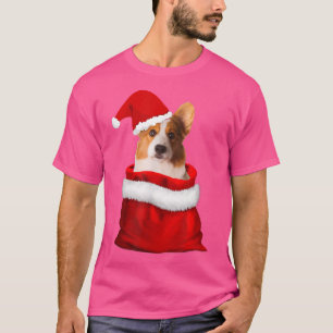 T-shirt Corgi de Noël de Santa Cute Pembroke Welsh Corgi D