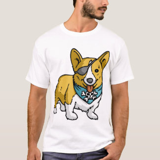 T-shirt Corgi de pirate