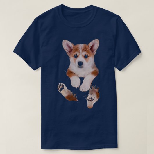 T-shirt Corgi de poche (Design devant)
