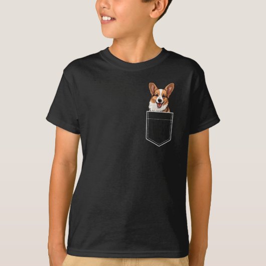 T-shirt Corgi de poche (Devant)