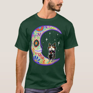 T-shirt Corgi Dia de Los Muertos Skeleton Sugar Skull T-Sh