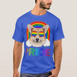 T-shirt Corgi Dog Glasses