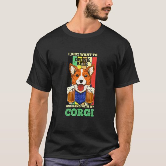 T-shirt Corgi Dogs Corgi (Devant)