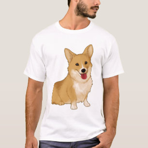 T-shirt Corgi doux et souriant