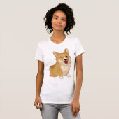 T-shirt Corgi doux et souriant (Devant entier)
