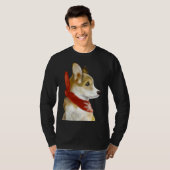 T-shirt Corgi en rouge (Devant entier)