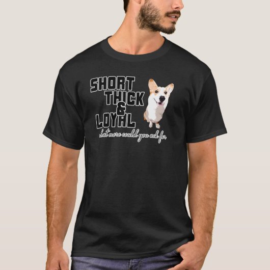 T-shirt Corgi Épais Et Loyal (Devant)