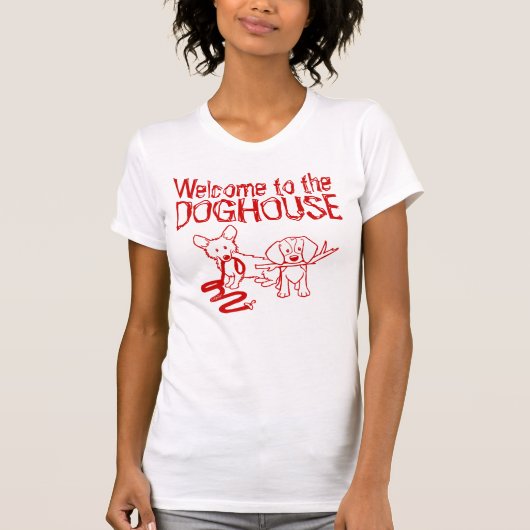 T-shirt Corgi et Beagle Doghouse (Devant)