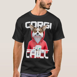 T-shirt Corgi Et Chill Pendant La Pause Café