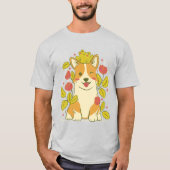 T-shirt Corgi et grenouille adorables (Devant)