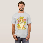 T-shirt Corgi et grenouille adorables (Devant entier)