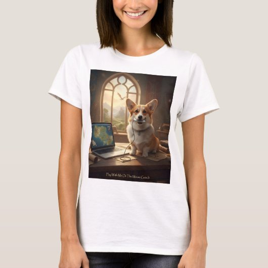 T-shirt Corgi et Souris (Devant)