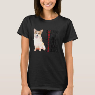 T-shirt Corgi Extraordinaire Aimer Forte Happy Selfless Gr