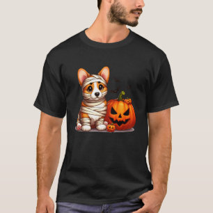 T-shirt Corgi Fantôme Drôle Déguisement Halloween Chien po