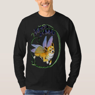T-shirt Corgi Féerie Avec Des Bluebells Gallois