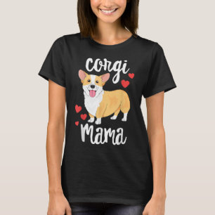 T-shirt Corgi Femmes Filles Chiot Maman Chien Mama Amant C