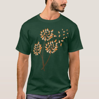 T-shirt corgi fleur tee fly dandelion amoureux des chiens