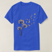 T-shirt Corgi Flower Dandelion Dandelion Drôle Amant Chien (Design devant)