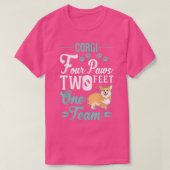 T-shirt Corgi four paws  (Design devant)