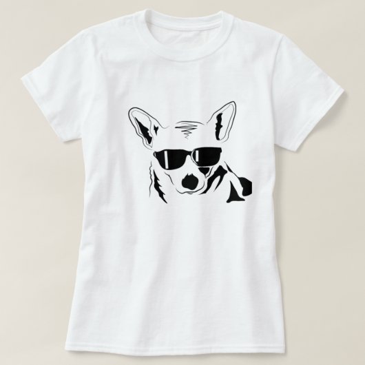 T-shirt Corgi frais (Design devant)