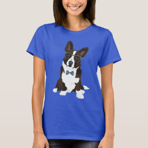 T-shirt Corgi frais de Gallois de cardigan de hippie pour