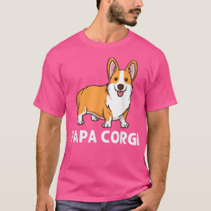 T-shirt Corgi Funky Art pour hommes papa Welsh Corgi anima