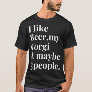 T-shirt Corgi Funny Chien Propriétaire de l'artisanat Bièr