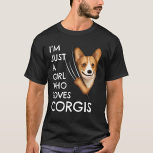 T-shirt Corgi Girls Femme Tenue Juste Une Fille Qui Aime L