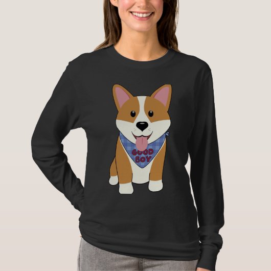 T-shirt Corgi Good Boy (Devant)
