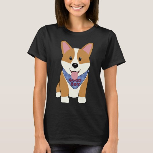 T-shirt Corgi Good Boy (Devant)