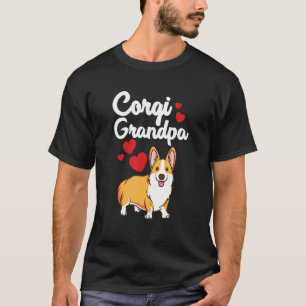 T-shirt Corgi Grandpa Hommes Cool Pembroke Welsh Corgi Chi