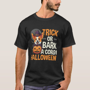 T-shirt Corgi Halloween Tricoter Ou Traiter Corgi Gallois
